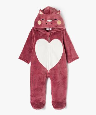 Surpyjama chaud et doux à capuche motif animal idéal Noël bébé vue2 - GEMO(BEBE DEBT) - GEMO