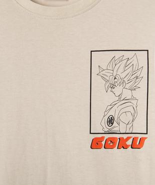 Tee-shirt manches courtes imprimé devant et dos garçon - Dragon Ball Super vue2 - DRAGON BALL Z - GEMO