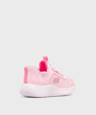 Baskets en toile pailletée faciles à enfiler fille - Skechers vue4 - SKECHERS - GEMO