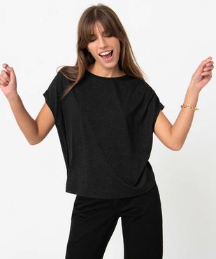 Tee-shirt femme loose et pailleté vue2 - GEMO(FEMME PAP) - GEMO