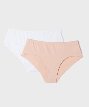 Shorty en microfibre sans coutures fille (lot de 2) vue1 - GEMO (JUNIOR) - GEMO