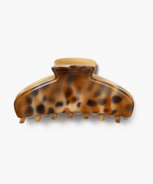 Pince crabe pour les cheveux grand format motif léopard vue1 - GEMO (ACCESS) - GEMO