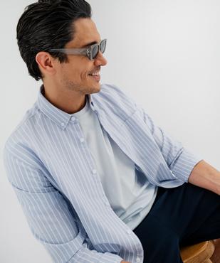 Tee-shirt manches courtes col rond en coton homme vue1 - GEMO 4G HOMME - GEMO