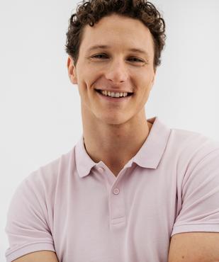 Polo manches courtes en coton homme vue2 - GEMO 4G HOMME - GEMO