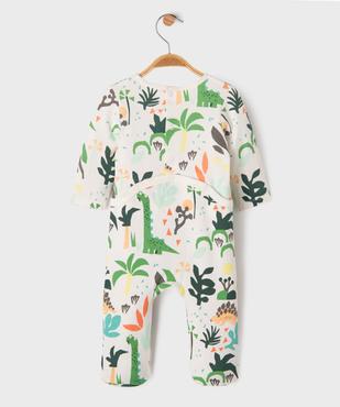 Pyjama dors-bien à pont dos en coton à motif bébé vue3 - GEMO 4G BEBE - GEMO