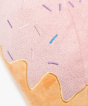 Chaussons en volume fantaisie forme donuts pailletées femme vue6 - GEMO(HOMWR FEM) - GEMO