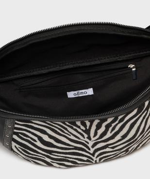 Sac banane grand format imprimé zèbre femme vue3 - GEMO (ACCESS) - GEMO