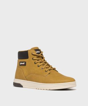 Boots homme à lacets ronds, zip et semelle sportswear - Schott vue2 - SCHOTT - GEMO