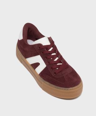 Baskets dessus cuir avec patchs léopard femme - Camps United vue5 - CAMPS - GEMO
