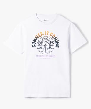 Tee-shirt garçon à manches courtes avec motif surf vue1 - GEMO (JUNIOR) - GEMO