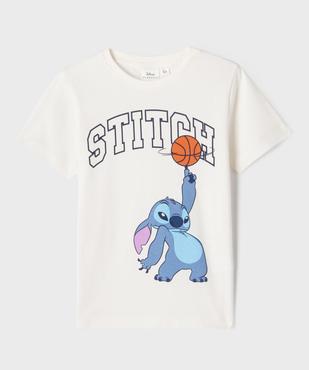 Tee-shirt manches courtes imprimé garçon - Stitch vue1 - LILO & STITCH - GEMO