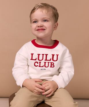 Sweat en molleton douillet bébé garçon - LuluCastagnette vue4 - LULU CASTAGNETTE GEMO FOR GOOD - GEMO
