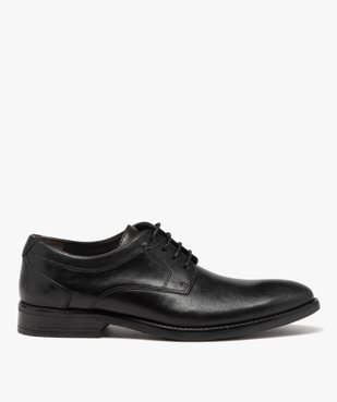 Derbies homme dessus en cuir uni à lacets ronds - Taneo vue1 - TANEO - GEMO