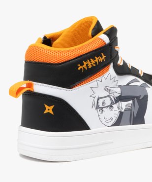 Baskets homme mid-cut à zip et col en mesh - Naruto vue7 - NARUTO - GEMO
