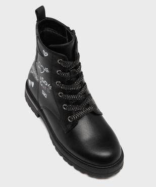Bottines avec inscriptions et touches pailletées fille - Lovely Wings vue5 - LOVELY WINGS GEMO FOR GOOD - GEMO