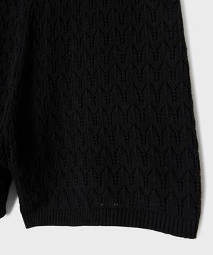 Short en maille avec taille élastique fille vue2 - GEMO (JUNIOR) - GEMO