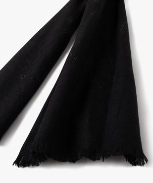 Echarpe femme avec motifs feuillage en strass vue2 - GEMO 4G FEMME - GEMO