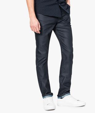 Jean enduit 4 poches vue1 - GEMO (HOMME) - GEMO