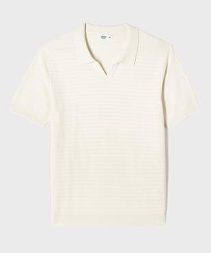 Polo manches courtes en maille fantaisie homme vue1 - GEMO 4G HOMME - GEMO