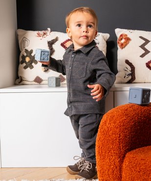 Surchemise imprimé pied-de-poule bébé garçon vue7 - GEMO(BEBE DEBT) - GEMO