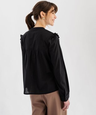 Chemise manches longues avec fronces femme vue3 - GEMO(FEMME PAP) - GEMO