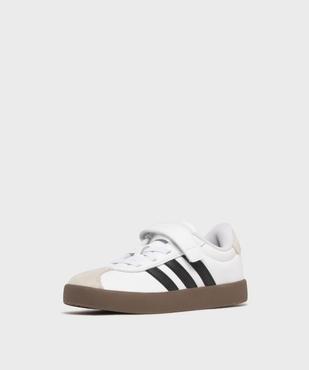 Baskets VLCourt 3.0 à scratch garçon - Adidas vue3 - ADIDAS - GEMO