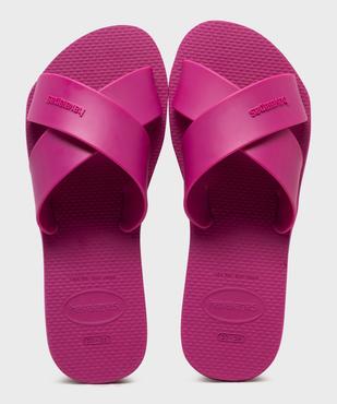 Mules de piscine Aqua unies à brides croisées femme - Havainas vue1 - HAVAIANAS - GEMO