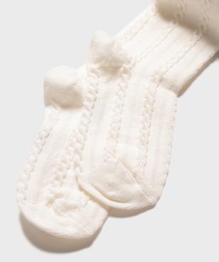 Collant chaud torsadé fille vue2 - GEMO 4G FILLE - GEMO