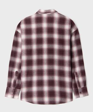 Chemise à carreaux en flanelle de coton fille vue4 - GEMO (JUNIOR) - GEMO