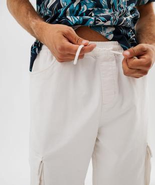Bermuda cargo avec taille élastique homme vue4 - GEMO (HOMME) - GEMO