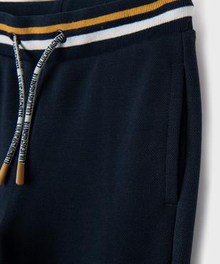 Pantalon de jogging en maille piquée extensible garçon - LuluCastagnette vue2 - LULUCASTAGNETTE - GEMO