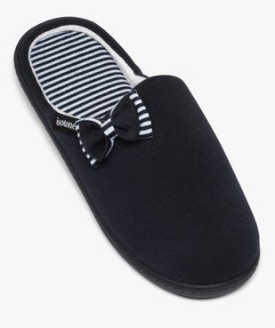 Chaussons femme mules rembourrées en jersey - Isotoner vue5 - ISOTONER - GEMO