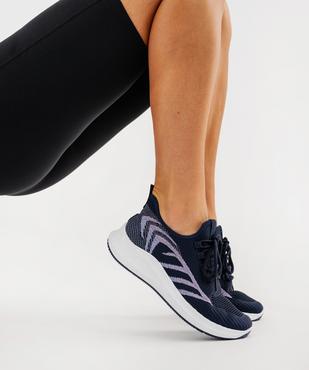 Baskets basses running en mesh à lacets femme - Valentina Baldano vue7 - VALENTINA BALDA - GEMO