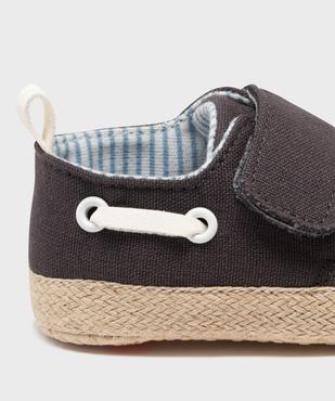 Chaussons de naissance en toile look chaussures bateau bébé vue6 - LITTLE LOVE GEMO FOR GOOD - GEMO