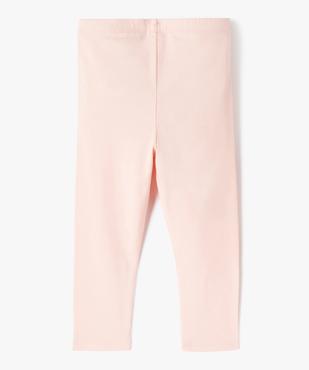 Legging 7/8ème uni à taille élastiquée fille vue3 - GEMO (ENFANT) - GEMO