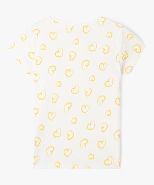 Tee-shirt à manches ultra courtes imprimé fille vue3 - GEMO (ENFANT) - GEMO