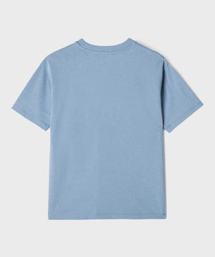 Tee-shirt manches courtes et col rond garçon vue3 - GEMO (JUNIOR) - GEMO