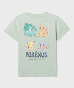 Tee-shirt manches courtes avec motif Pikachu garçon - Pokemon vue3 - POKEMON - GEMO
