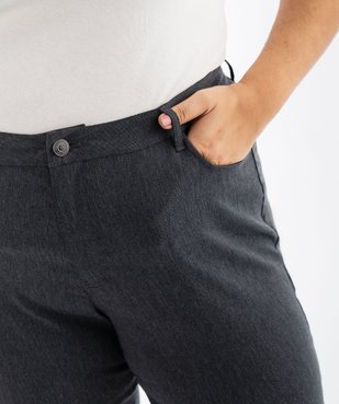 Pantalon regular en viscose stretch femme grande taille vue2 - GEMO (G TAILLE) - GEMO