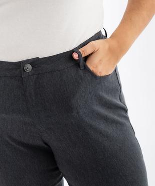Pantalon regular en viscose stretch femme grande taille vue2 - GEMO (G TAILLE) - GEMO