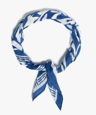 Foulard fille carré petit format à motifs vue1 - GEMO 4G FEMME - GEMO