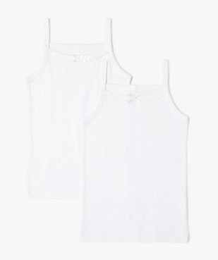 Débardeurs en coton fille (lot de 2) vue1 - GEMO 4G FILLE - GEMO