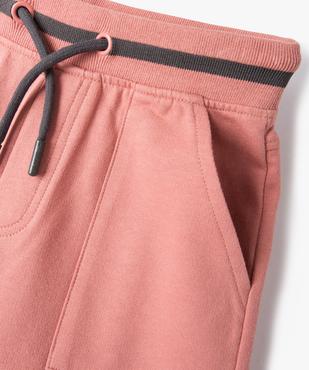 Bermuda en maille avec ceinture bicolore garçon vue2 - GEMO 4G GARCON - GEMO