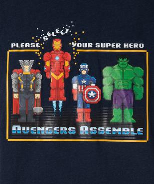 Tee-shirt garçon à manches courtes imprimé Avengers - Marvel vue2 - MARVEL DTR - GEMO