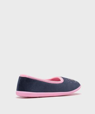 Chaussons enveloppants en velours avec motif pailleté fille vue4 - GEMO 4G FILLE - GEMO