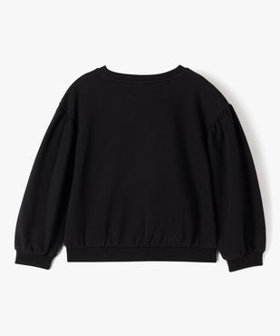 Sweat à sequins avec manches bouffantes fille vue3 - GEMO 4G FILLE - GEMO