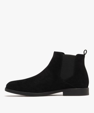 Boots homme Chelsea en suédine avec bout amande vue4 - MARIO BALDANO - GEMO