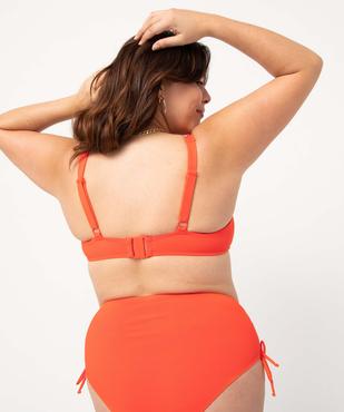 Haut de maillot de bain femme grande taille en maille texturée vue2 - GEMO 4G FEMME - GEMO