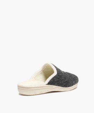 Chaussons femme confort mules en feutrine brodée flocon vue4 - GEMO(HOMWR FEM) - GEMO