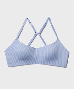 Soutien-gorge à bonnets moulés en maille côtelée fille vue1 - GEMO 4G FILLE - GEMO